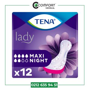 TENA LADY MAXI NIGHT KADIN MESANE PEDİ 12 Lİ