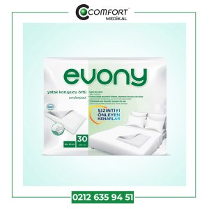 EVONY YATAK KORUYUCU ÖRTÜ 60x90 CM 30 LU