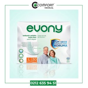 EVONY BELBANTLI YETİŞKİN HASTA BEZİ L BEDEN 30 LU