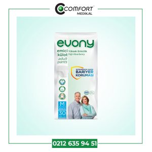 EVONY EMİCİ KÜLOT YETİŞKİN HASTA BEZİ M BEDEN 30 LU