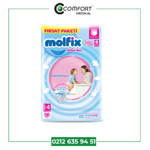 MOLFIX 4 NUMARA KÜLOTLU BEBEK BEZİ 56 LI